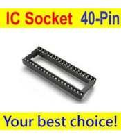 IC40PIN ΒΑΣΗ ΟΛΟΚΛΗΡΩΜΕΝΩΝ ΑΠΛΗ 40p 15.24mmΗΜΙΑΓΩΓΟΙ - IC