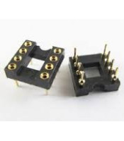 IC8PIN GOLD ΒΑΣΗ ΟΛΟΚΛΗΡΩΜΕΝΩΝ ΕΠΙΧΡΥΣΕΣ 8p 7,62mmΗΜΙΑΓΩΓΟΙ - IC