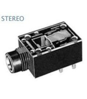 MJ-188LPD6 ΘΗΛΥΚΟ ΚΑΡΦΙ 6,3mm STEREO (TRS) ΠΛΑΚΕΤΑΣCONNECTOR ΗΧΟΥ