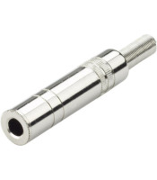 AJ1106 ΘΗΛΥΚΟ ΚΑΡΦΙ 6,3mm ΜΟΝΟΦΩΝΙΚΟ (TS) ΜΕΤΑΛΛΙΚΟCONNECTOR ΗΧΟΥ