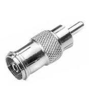 V8209 RCA ADAPTOR ΑΡΣΕΝΙΚΟ/PAL ΘΗΛΥΚΟ ΜΕΤΑΛΛΙΚΟ (QUICK)CONNECTORS