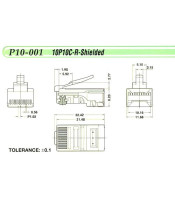 10P10C LAN ΒΥΣΜΑ ETHERNET ΓΙΑ ΕΝΣΥΡΜΑΤΑ ΔΙΚΤΥΑ RJ50 10P10CCONNECTORS