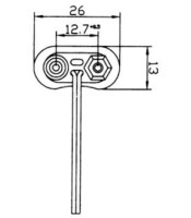 9V BATTERY CLIP CONNECTOR WITH CABLE