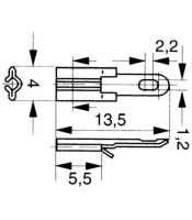 611459 ΑΚΡΟΔΕΚΤΗΣ PINS ΘΗΛΥΚΟΣ 1.3mm PCBΑΚΡΟΔΕΚΤΕΣ