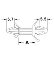 PLASTIC STANDOFF 6.4mm CS-0406 KSS