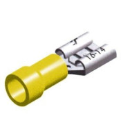 SLIDE CABLE LUG INSULATED FEMALE YELLOW 9.5 F5-9.5V/1.2 CHS