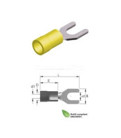 S5-6SV ΑΚΡΟΔΕΚΤΗΣ FASTON ΔΙΧΑΛΟΣ ΜΟΝΩΜΕΝΟΣ 6.5mm ΓΙΑ ΑΓΩΓΟΥΣ 4mmΑΚΡΟΔΕΚΤΕΣ