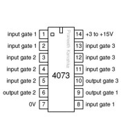 CD4073 ΟΛΟΚΛΗΡΩΜΕΝΟ ΚΥΚΛΩΜΑ CMOS CD4073ΗΜΙΑΓΩΓΟΙ - IC