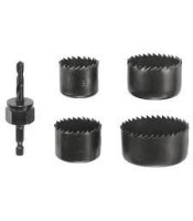 5pcs/set Hole Saw Set Drill Bits Cutting Cutter Kit Round