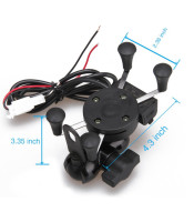 MOTORCYCLE CLIP SPEAKER MP3 USB/TF