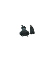 WER SUPPLY CORD 2X0.50mm² 1.8m 8-TYPE BLACK