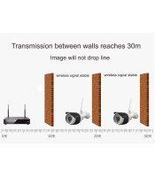 4CH Wireless HD WIFI IP Cameras+WIFI NVR Kit