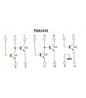 TDA3310 ΟΛΟΚΛΗΡΩΜΕΝΟ ΚΥΚΛΩΜΑ TDA3310ΤΡΑΝΖΙΣΤΟΡ