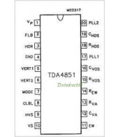 TDA4851 ΟΛΟΚΛΗΡΩΜΕΝΟ ΚΥΚΛΩΜΑ TDA4851ΗΜΙΑΓΩΓΟΙ - IC