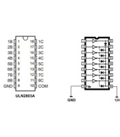 ULN2803 ΟΛΟΚΛΗΡΩΜΕΝΟ ΚΥΚΛΩΜΑ ULN2803ΗΜΙΑΓΩΓΟΙ - IC