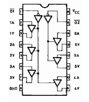 74HC367 ΟΛΟΚΛΗΡΩΜΕΝΟ ΚΥΚΛΩΜΑ 74HC367ΗΜΙΑΓΩΓΟΙ - IC