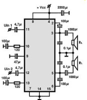 TA8229 ΟΛΟΚΛΗΡΩΜΕΝΟ ΚΥΚΛΩΜΑ TA8229ΗΜΙΑΓΩΓΟΙ - IC