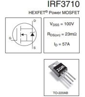 IRF3710 ΤΡΑΝΖΙΣΤΟΡ IRF3710ΤΡΑΝΖΙΣΤΟΡ