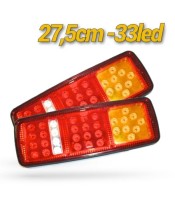 LED стопове мигач задна светлина 24v за камион бус ТИР, ремарке 28 * 10.5 CM