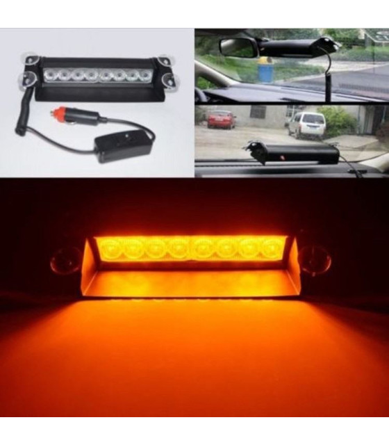 2X8 LED 3 Mode Strobe Flash Warning Light External Car