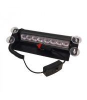 8 LED CAR VEHICLE WINDSHIELD DASHBOARD EMERGENCY STROBE LIGHT LAMP AMBER