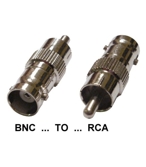 BNC FEMALE TO RCA PHONO MALE CONNECTORS CCTV