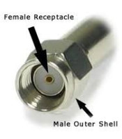 SMA MALE CONNECTOR REVERSE POLARITY CRIMP