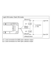 U-SHAPED TYPE PHOTOELECTRIC SENSOR WITH TRANSMITTER/RECEIVER NPN 30mm BUP-30S AUT