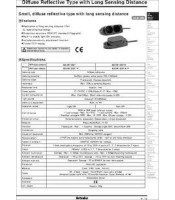 DIFFUSE PHOTOELECTRIC SENSOR WITH LONG SENSING DISTANCE NPN 2m BA2M-DDT AUT