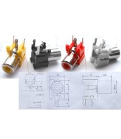 RJ 2410 RED CONNECTOR RCA ΘΗΛΥΚΟ ΠΛΑΚΕΤΑΣ ΚΟΚΚΙΝΟCONNECTOR ΗΧΟΥ