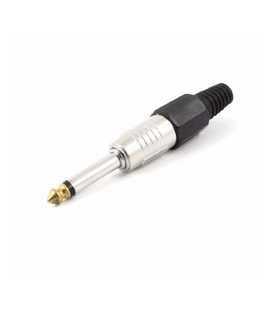 Male jack connector, 6,3mm audio jack