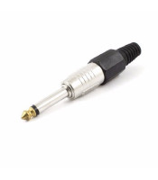 Male jack connector, 6,3mm audio jack