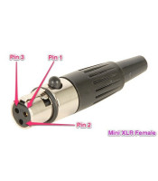 MINI XLR (CANON) CONNECTOR ΘΗΛΥΚΟ 3P