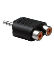 3.5mm STEREO ADAPTOR TO 2XRCA FEMALE