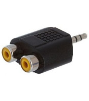 3.5mm STEREO ADAPTOR TO 2XRCA FEMALE