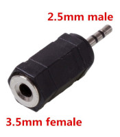 AC-018 ΚΑΡΦΙ ΑΡΣΕΝΙΚΟ 2,5mm ADAPTOR ΣΕ ΚΑΡΦΙ ΘΗΛΥΚΟ 3,5mm STEREO (TRS)CONNECTOR ΗΧΟΥ