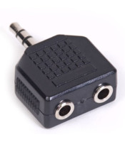 3.5mm STEREO ADAPTOR TO 2X3.5mm STEREO FEMALE