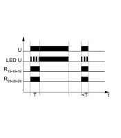 DIN RAIL TIMER RELAY 16 FUNCTIONS 2C/O 24-240VAC/DC