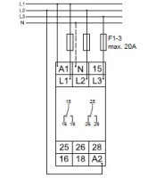 NETWORK MONITORING RELAY 3-PHASE (SEQUENCE + LOSS + ASYMMETRY)