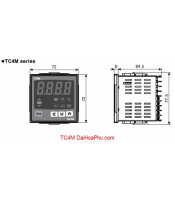 TC4M-24R ΕΛΕΓΚΤΗΣ ΘΕΡΜΟΚΡΑΣΙΑΣ ΨΗΦΙΑΚΟΣ 72X72 ALARM 2ΒΙΟΜΗΧΑΝΙΚΑ