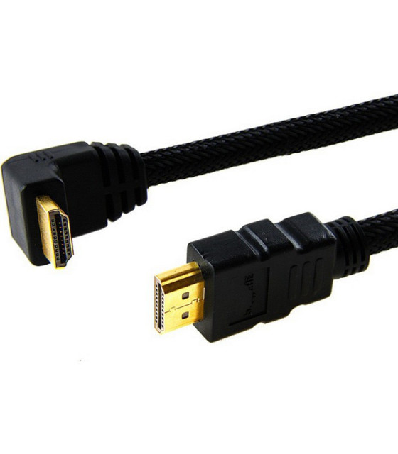 Cable HDMI - HDMI M/М, 1.5m, With angular head