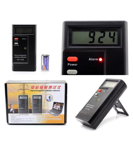 ELECTROMAGNETIC RADIATION DETECTOR EMF METER TESTER BLACK DT-1130