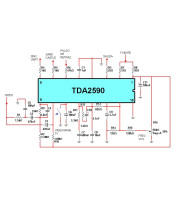 TDA 2590 ΟΛΟΚΛΗΡΩΜΕΝΟ ΚΥΚΛΩΜΑ TDA2590ΗΜΙΑΓΩΓΟΙ - IC