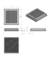 HEPA Filter For NILFISK GM400, GM 400, GM405, GM 405, GM410, GM 410, GM415, GM 415, GM420, GM 420, GM430, GM 430