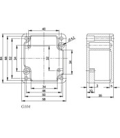 METAL POTTING BOX 64X58X35 G104