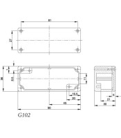 METAL POTTING BOX 90X36X30 G102