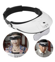 LED Headband Glasses ΜΕΓΕΝΘΥΤΙΚΟΣ ΦΑΚΟΣ ΚΕΦΑΛΗΣ ΜΕ 5 ΦΑΚΟΥΣ ΚΑΙ LEDΜΕΓΕΝΘΥΤΙΚΟΙ ΦΑΚΟΙ