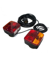 Rear Trailer Tail Bulb Lights Kit Magnetic Trailer Lights Set