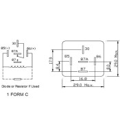 AUTOMOTIVE RELAY 24VDC 40A SARL-124-DF 1C/O