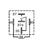 Electromechanical car Relay Single Pole Double Throw